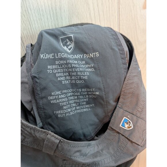 Kuhl Spire Pants Womens 2 Reg Gray Hiking  Active Outdoor Gorpcore Legendary - Picture 9 of 11